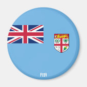 Fiji Flag Charming Patriotic Magneet (Voorkant)
