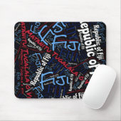 Fiji Flag Colors Patriotic Muismat (Met muis)