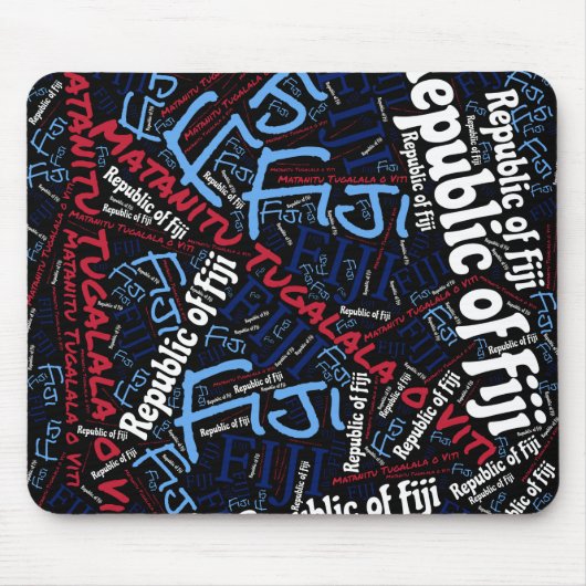 Fiji Flag Colors Patriotic Muismat (Voorkant)
