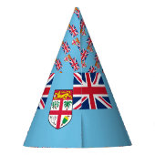 Fiji Flag Feesthoedjes (Achterkant)