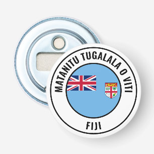Fiji Flag: geweldige patriottische bottenopener Button Flesopener