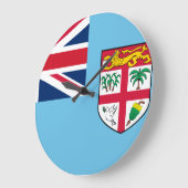 Fiji Flag Grote Klok (Hoek)