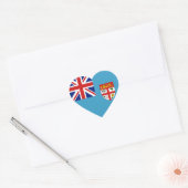 Fiji Flag Hart Sticker (Envelop)