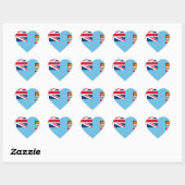 Fiji Flag Hart Sticker (Vel)