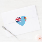 Fiji Flag Hart Sticker (Envelop)