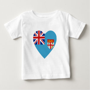 Fiji Flag Hart T-shirt