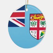 Fiji Flag Keramisch Ornament (Links)