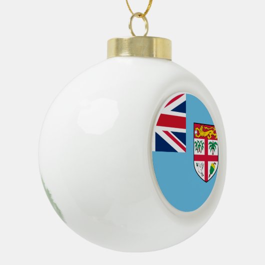 Fiji Flag Keramische Bal Ornament (Links)