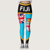 Fiji Flag Leggings (Voorkant)
