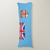 Fiji Flag Lichaamskussen (Voorkant Verticaal)