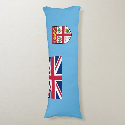 Fiji Flag Lichaamskussen (Voorkant Verticaal)