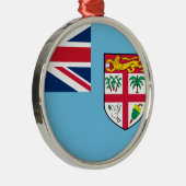 Fiji Flag Metalen Ornament (Rechts)