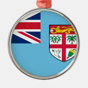 Fiji Flag Metalen Ornament