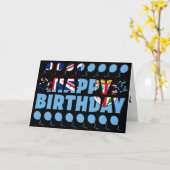 Fiji Flag Patriotic Birthday Kaart (Gele Bloem)