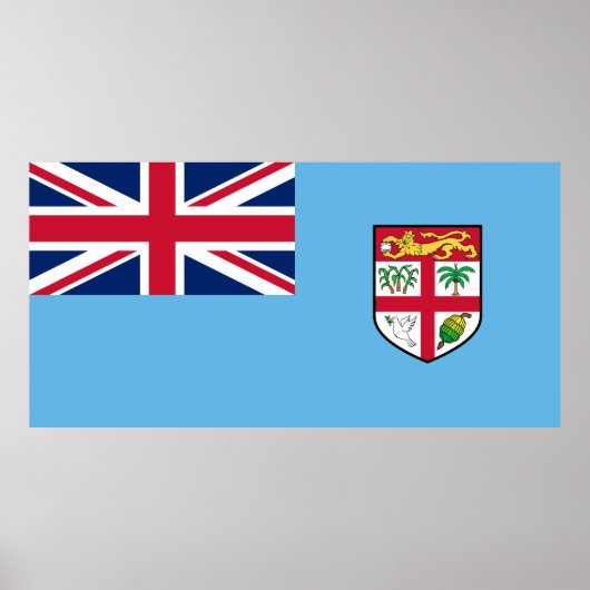 Fiji Flag Poster (Voorkant)