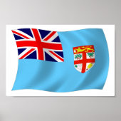 Fiji Flag Poster Print (Voorkant)