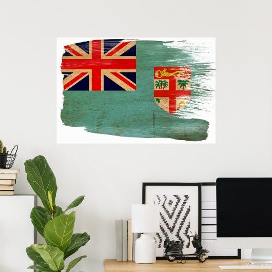 Fiji Flag Posters (Thuiskantoor)