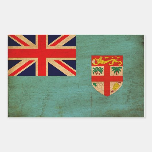 Fiji Flag Rechthoekige Sticker (Voorkant)