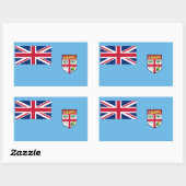 Fiji Flag Rechthoekige Sticker (Vel)