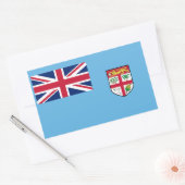 Fiji Flag Rechthoekige Sticker (Envelop)