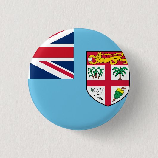 Fiji Flag Ronde Button 3,2 Cm (Voorkant)