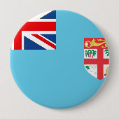 Fiji Flag Ronde Button 4,0 Cm (Voorkant)