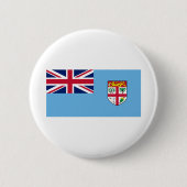 Fiji Flag Ronde Button 5,7 Cm (Voorkant)