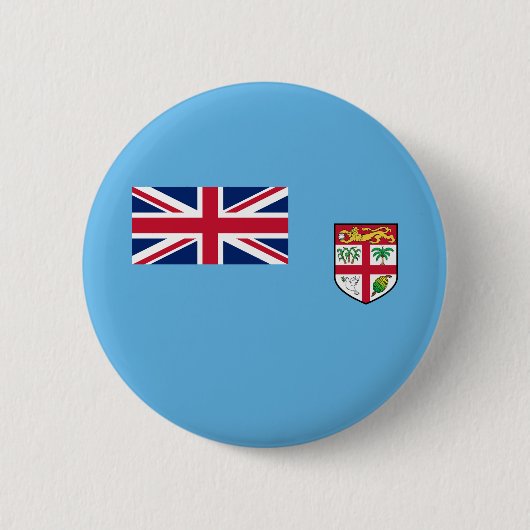 Fiji Flag Ronde Button 5,7 Cm (Voorkant)