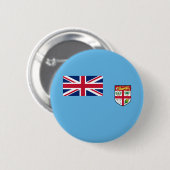Fiji Flag Ronde Button 5,7 Cm (Voorkant /achterkant)