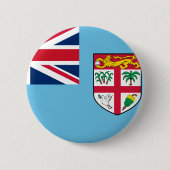 Fiji Flag Ronde Button 5,7 Cm (Voorkant)