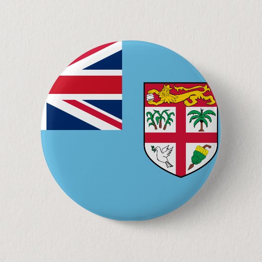 Fiji Flag Ronde Button 5,7 Cm (Voorkant)