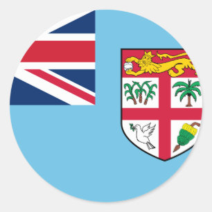 Fiji Flag Ronde Sticker