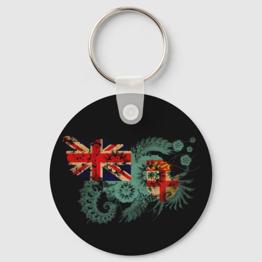 Fiji Flag Sleutelhanger (Voorkant)