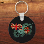 Fiji Flag Sleutelhanger (Voorkant)