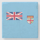 Fiji Flag Stenen Onderzetter (Voorkant)