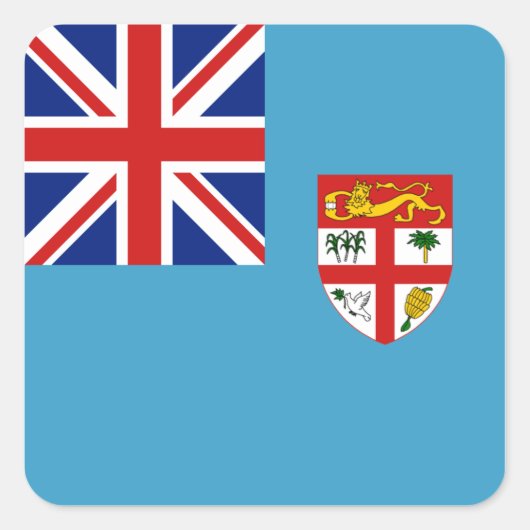 Fiji Flag Sticker (Voorkant)