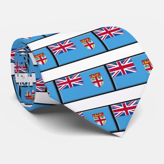 Fiji Flag Stropdas (Opgerold)