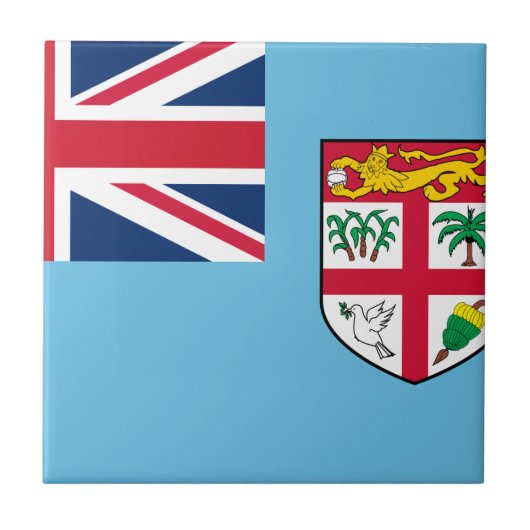 Fiji Flag Tegeltje (Voorkant)