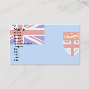 Fiji Flag Visitekaartje