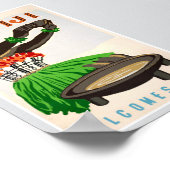 Fiji Gerestaureerde Vintage Reisposter Poster (Hoek)