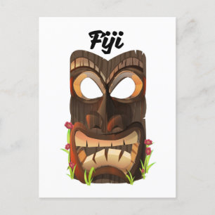 Fiji gesneden masker briefkaart