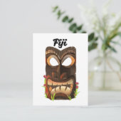 Fiji gesneden masker briefkaart (Staand voorkant)