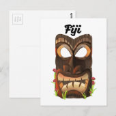 Fiji gesneden masker briefkaart (Voorkant / Achterkant)