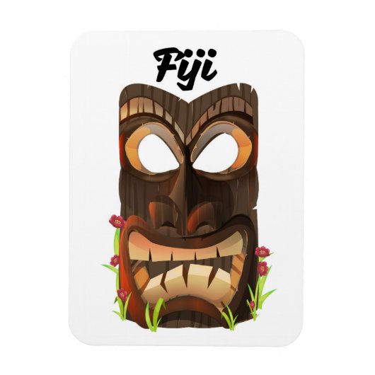 Fiji gesneden masker magneet (Verticaal)