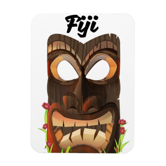 Fiji gesneden masker magneet (Verticaal)
