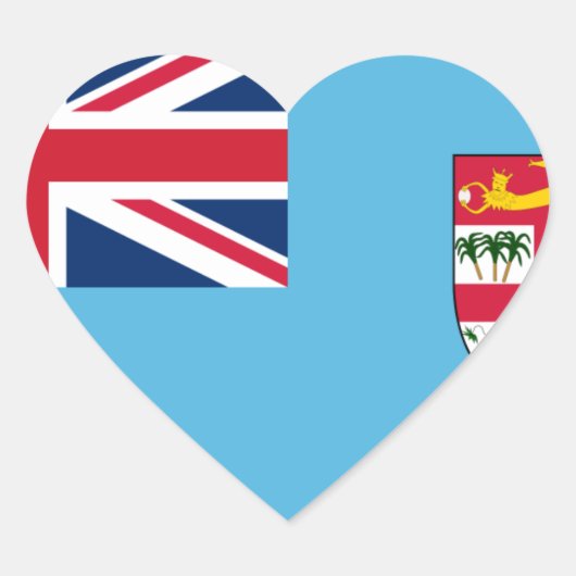 fiji hart sticker (Voorkant)