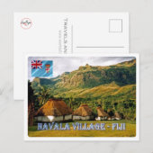 Fiji - het dorp Navala - Briefkaart (Voorkant / Achterkant)