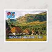 Fiji - het dorp Navala - Briefkaart (Voorkant)