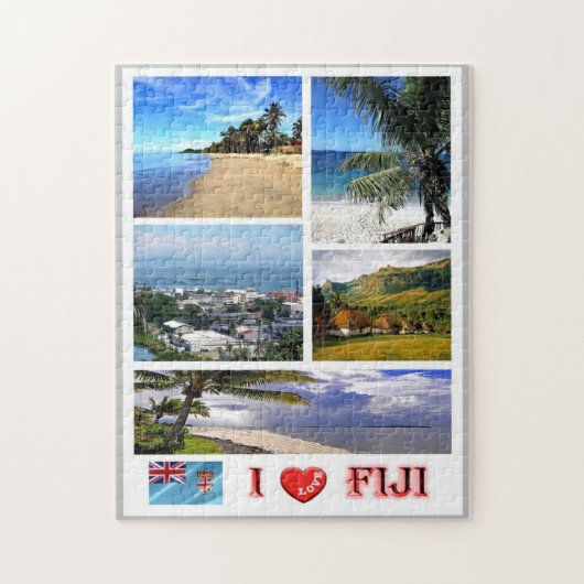 Fiji - I Love - Legpuzzel (Verticaal)