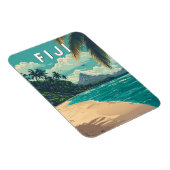 Fiji Illustration Travel Art Vintage Magneet (Rechterzijde)